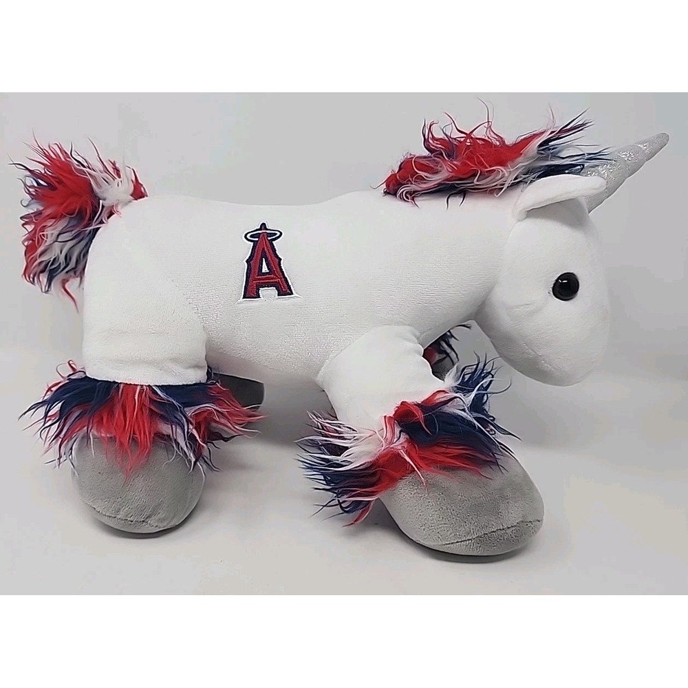 Anaheim Los Angeles Angels Unicorn Plush FOCO ForeverCollectable L 13" H 8" MLB